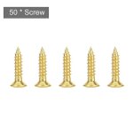 50pcs 12 * 2. 5mm vis de pickguard de guitare basse electrique vis de montage de couvercle de tige backplate ...