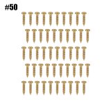 50pcs chrome vis de montage pour guitare, mécaniques, mécaniques accordage, chevilles, accordeurs (or) ... 50pcs chrome vis de montage pour guitare, mécaniques, mécaniques accordage, chevilles, accordeurs (or) ...