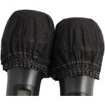 50pcs jetable microphone en tissu non tiss� de poche capuchon de protection pour karaok� mic couverture ...