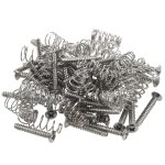 50pcs vis de ramassage a bobine unique et ajuster la hauteur des ressorts pour guitare