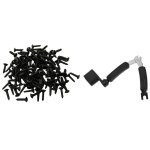50x vis pickguard m pour fender strat style guitare & 1x cheville guitare enrouleur de cordes + extracteur ...