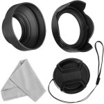58mm lens hood kit for canon eos 77d 80d 90d rebel t8i t7 t7i t6i t6s t6 sl2 sl3 with ef - s 18 - 55mm ...