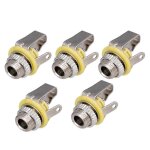 5pcs 3. 5mm 1 / 8inch mono entre prise de prise pour guitare electrique basse ecouteur haut - parleur ...
