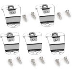 5pcs clip de support de microphone a main, clip de fixation pour microphone d'autoradio avec vis pour ...