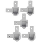 5pcs connecteur d'angle a 3 voies 90 degrs attaches en alliage de zinc pour profils en aluminium de ...