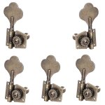5pcs guitare vintage accordage cl� chevilles m�caniques t�tes accordeurs 1l4r pour 5 cordes basse