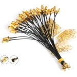 5pcs ipx ipex u. fl to sma female pigtail antenne wifi coaxial low loss cable 6 inch (15cm)