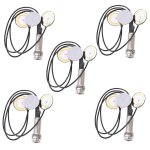 5x microphone de contact pizolectrique 3 micros de transducteur avec prise de broche d'extrmit pour ...