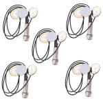 5x microphone de contact pi�zo�lectrique 3 micros transducteur avec prise d'extr�mit� pour kalimba