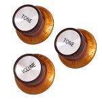 5x2 tone 1 volume control hat bell shape knobs buttons for fender st sq guitar