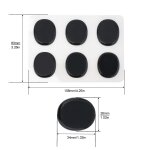 6 / 12 / 24 pices tambour muet pad transparent silicone jazz caisse claire silencieux 3 couleurs en ...