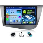 6 + 128g 8 c?urs android 13 autoradio pour seat leon mk2 2005 - 2012 avec carplay android auto sans fil, ...