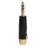 6. 35 adaptateur stro mle vers xlr femelle pour guitare cble audio interface micro plaqu or noir ...