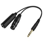 6, 35mm 1 / 4 pouces cble sparateur trs, stro 6, 35mm mle  3pin xlr femelle adaptateur de cble ...