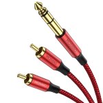 6, 35mm à 2 rca 5m, 6, 35mm mâle trs à 2 rca mâle adaptateur audio stéréo, câble plaqué or coquille compatible ... 6, 35mm à 2 rca 5m, 6, 35mm mâle trs à 2 rca mâle adaptateur audio stéréo, câble plaqué or coquille compatible ...