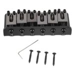 6 cordes guitare pont remplacement alliage de zinc guitare electrique chevalet de selle instrument de ...