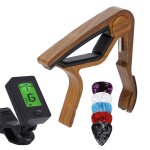 6 m�diators (wooden) pour guitare acoustique et electrique, ukul�l�, mandoline et banjo noir