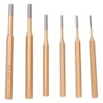 6 pcs 3 - 8mm cylindrique poin�on ciseau alliage acier t�te ronde t�te centre poin�on ciseau percussion ...