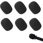 6 pcs bonnette micro, mousse micro anti bruit anti - poussi�re, bonnette microphone universel, mousse ...