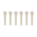 6 pcs chevilles de guitare simple remplacement excellent ex�cution couleurs naturelles guitare pont broches ...