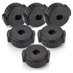 6 pcs ecrous de cymbale en plastique, ecrou de cymbale a prise rapide pour kit de batterie a percussion, ...