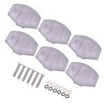 6 pcs guitare accordeurs machine boutons blanc perle accord clé carré boutons poignée capuchons 6 pcs guitare accordeurs machine boutons blanc perle accord clé carré boutons poignée capuchons