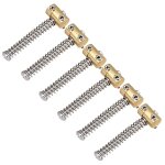 6 pcs guitare compens pont laiton selles ensemble guitare pice de rechange