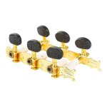 6 pcs guitare corde chevilles daccord accordeur accordeur semi - ferm tuner ttes de machine pour ...