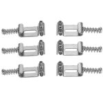 Guitare electrique rouleau pont tremolo selle mtal nickel accessoires d'instrument de musique 6 pcs