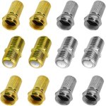 6 pcs jeu de connecteurs f connecteur de compression mle jack adaptateur sma femelle connecteur coaxial ...
