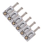 6 pcs m�tal guitare pont selle balle rouleau string tremolo chevalet selles pour guitare electrique, ...