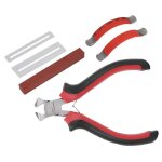 6 pcs professionnel guitare nettoyage r�paration kit set fret cutter fil outil accessoires
