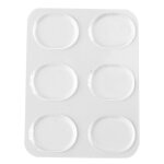 6 pcs tambour amortisseur transparent doux ovale silicone silencieux amortissement gel pad pour tambour ...