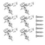 6 pcs verrouillage guitare corde accordage cheville m�tal electrique scell� accordeur t�te cl� set kit ...