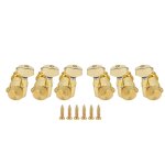 6 pcs verrouillage guitare corde accordage peg métal scellé tête accordeur clé set kit pour electrique ... 6 pcs verrouillage guitare corde accordage peg métal scellé tête accordeur clé set kit pour electrique ...