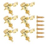 6 pcs verrouillage guitare corde accordage peg m�tal scell� tuner head key set kit pour electrique nhxf ...