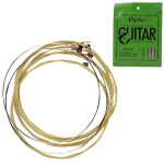 6 pices / ensemble corde de guitare acoustique noyau hexagonal + 8% nickel full, bronze ton brillant ...