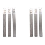 6 pi�ces guitare ecrou fichiers fret couronnement fente classement luthier r�paration kit d'outils pour ...