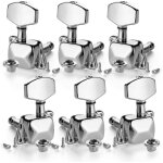 6 pieces semi - closed guitar string tuning pegs tuner machine heads knobs tuning keys for acoustic or ...