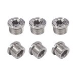 6 pices sries 5 / 8 pouces mle a 3 / 8 pouces convertisseur de microphone adaptateur a vis filete ...
