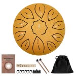 6 pouces 8 / 11tune acier tongue drum ensemble handpan pad rservoir avec pilon sac de transport percussions ...