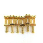 6 roller bridge pull string code guitare electrique selle pour accessoires de guitare electrique or