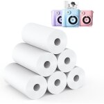 6 rouleaux papier thermique pour appareil photo enfant - 56 mm papier d'imprimante thermique blanc pour ... 6 rouleaux papier thermique pour appareil photo enfant - 56 mm papier d'imprimante thermique blanc pour ...