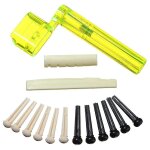6 sillet de guitare pièce de sillet + 2x enrouleur de cordes + 12x kit de goupilles de chevalet 6 sillet de guitare pièce de sillet + 2x enrouleur de cordes + 12x kit de goupilles de chevalet