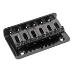 6 string electric guitar hard tail fixed bridge with screws and wrench set, black