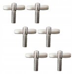 6 vis a oreilles de 20 mm pour pied de cymbale et caisse claire de batteur 6 vis a oreilles de 20 mm pour pied de cymbale et caisse claire de batteur