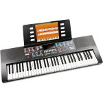 61 - key keyboard piano with sheetmusic stand, piano note stickers & lessons rj640 noir 61 - key keyboard piano with sheetmusic stand, piano note stickers & lessons rj640 noir