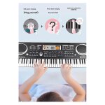 61 touches enfants clavier electronique piano avec microphone