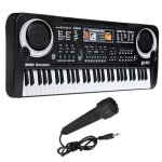 61 touches ?lectronique clavier de piano avec microphone jouet ?ducatif pour enfants cadeau