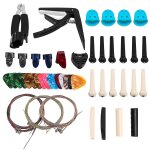 62 pcs accessoires de guitare kit outil de changement de guitare acoustique pour les guitaristes et les ...